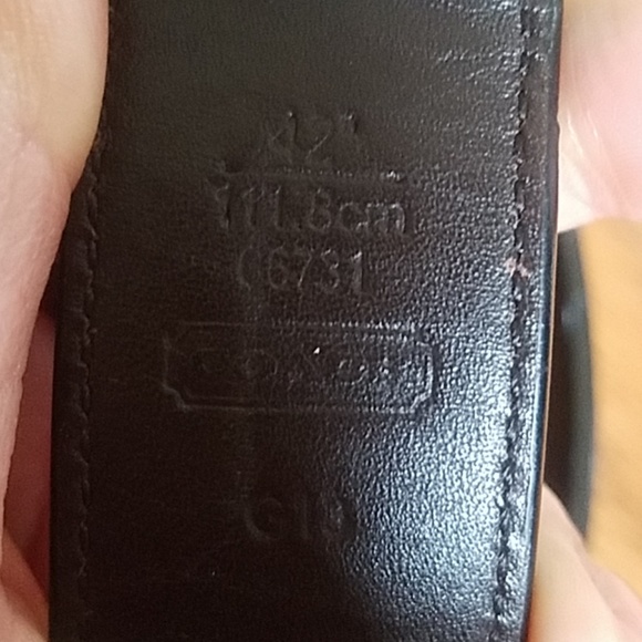 COACH men's belt - Picture 6 of 8